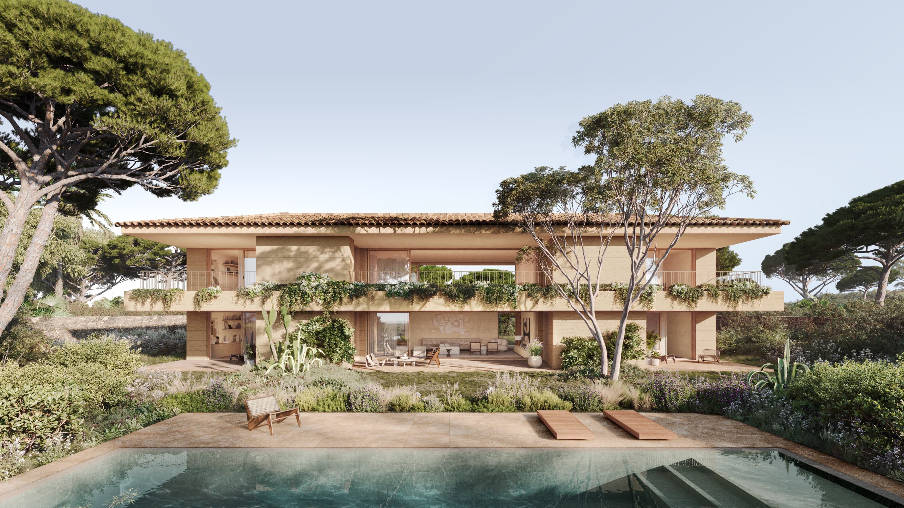 Programme neuf à Saint-Tropez au cœur du village. Patio Ruben propose des appartements de luxe avec terrasses, jardin méditerranéen et finitions haut de gamme.